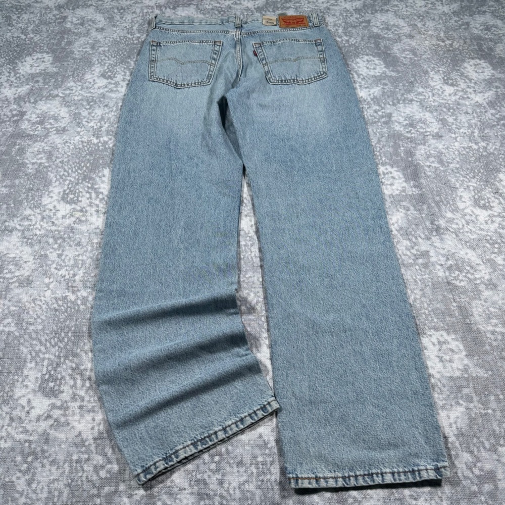 Levis 565 Loose Straight Jeans Mens 36x36 Light Wash Baggy Skater Y2K Grunge